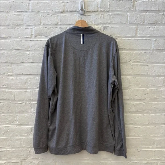 Rhoback‎ || Performance Q-Zip Pullover Quarter Zip 1/4 Boars Head Gray Large - Picture 4 of 8